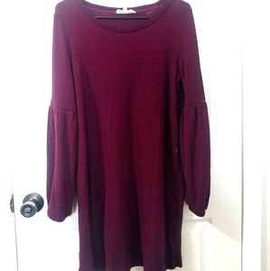 Long sleeve sweater dress